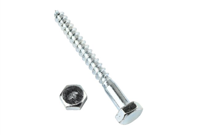 hexagon wood screw DIN 571 20 x 200 -Steel zinc plated-