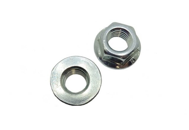 Hexagon Nut with flange DIN 6923 M4 - Steel zinc plated