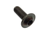 Round-head screw with flange ISO 7380-2 M6x12 - Steel 10.9 black plated
