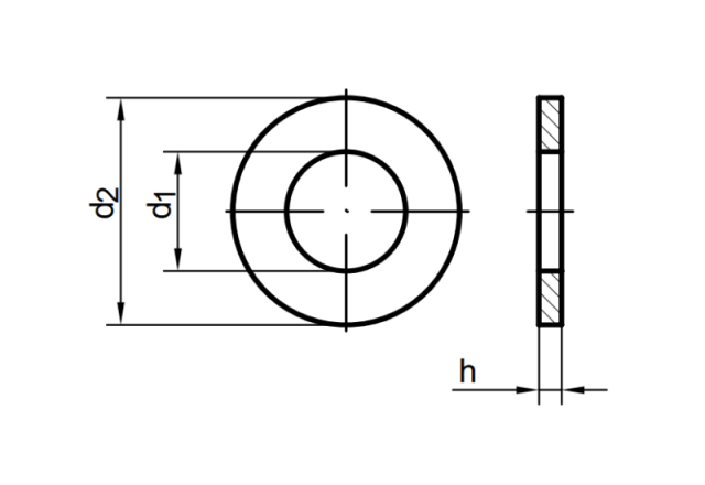 30 mm /M10 (vz+) Unterlegscheibe DIN 522 (ST), ST