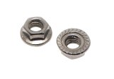 Hexagon nut with flange and locking teeth DIN 6923 - Stainless Steel V4A