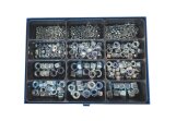 Assortment box DIN 985 locking nuts - standard and fine thread - galvanized