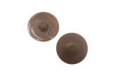 decoration cap with pin ISR dark brown 15x12/3,5 -Polyamid-