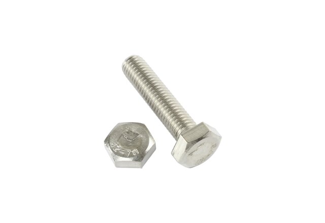 Hexagon Screw DIN 933 M10 x 10 - Stainless Steel V2A