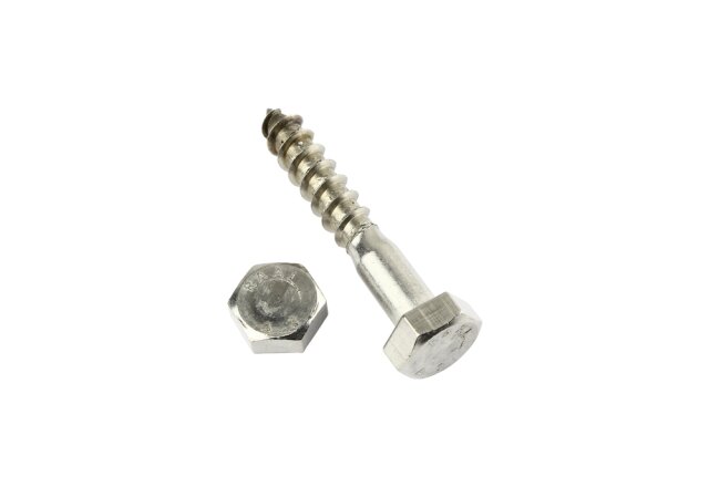 M10 COACH SCREWS HEX HEAD LAG BOLTS WOOD SCREW A2 STAINLESS STEEL WITH WASHERS 