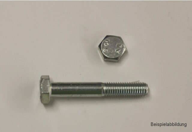 Hexagon Screw with shaft - DIN 931 M10 -Steel zinc plated-
