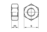 Sechskantmutter DIN 934 Stahl 10 verzinkt Feingewinde 1,5