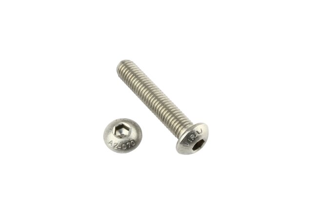 Round-head screw ISO 7380-1 M3 x 5 - Stainless Steel A2