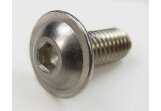 Round-head screw with flange ISO 7380-2 M3 x 6 mm - Stainless steel V2A