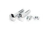 Round-head screw with nut DIN 603 M5 x 16 - Steel zinc...