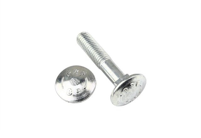 Round-head screw DIN 603 M6 x 10 - Steel 8.8 - zinc plated
